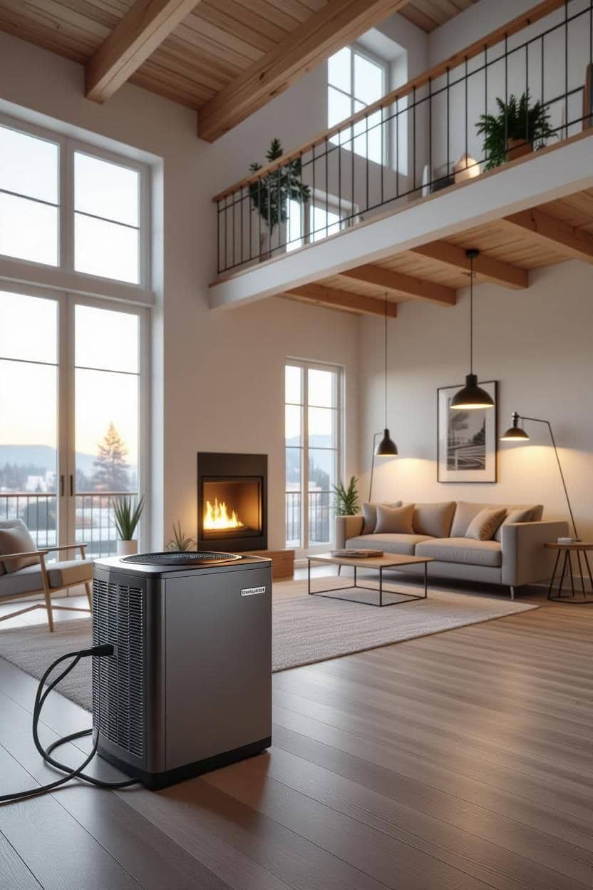 Cold climate heat pump rated to minus 30 degrees installed in Surrey BC home providing efficient heating even in extreme cold weather